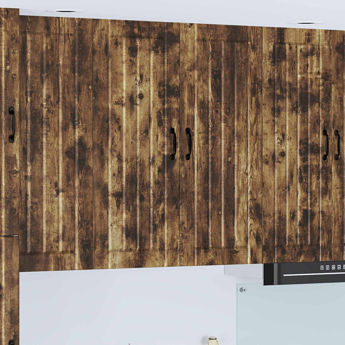 Vægskab LUCCA Røget eg 80 x 31 x 100 cm Konstrueret træ
