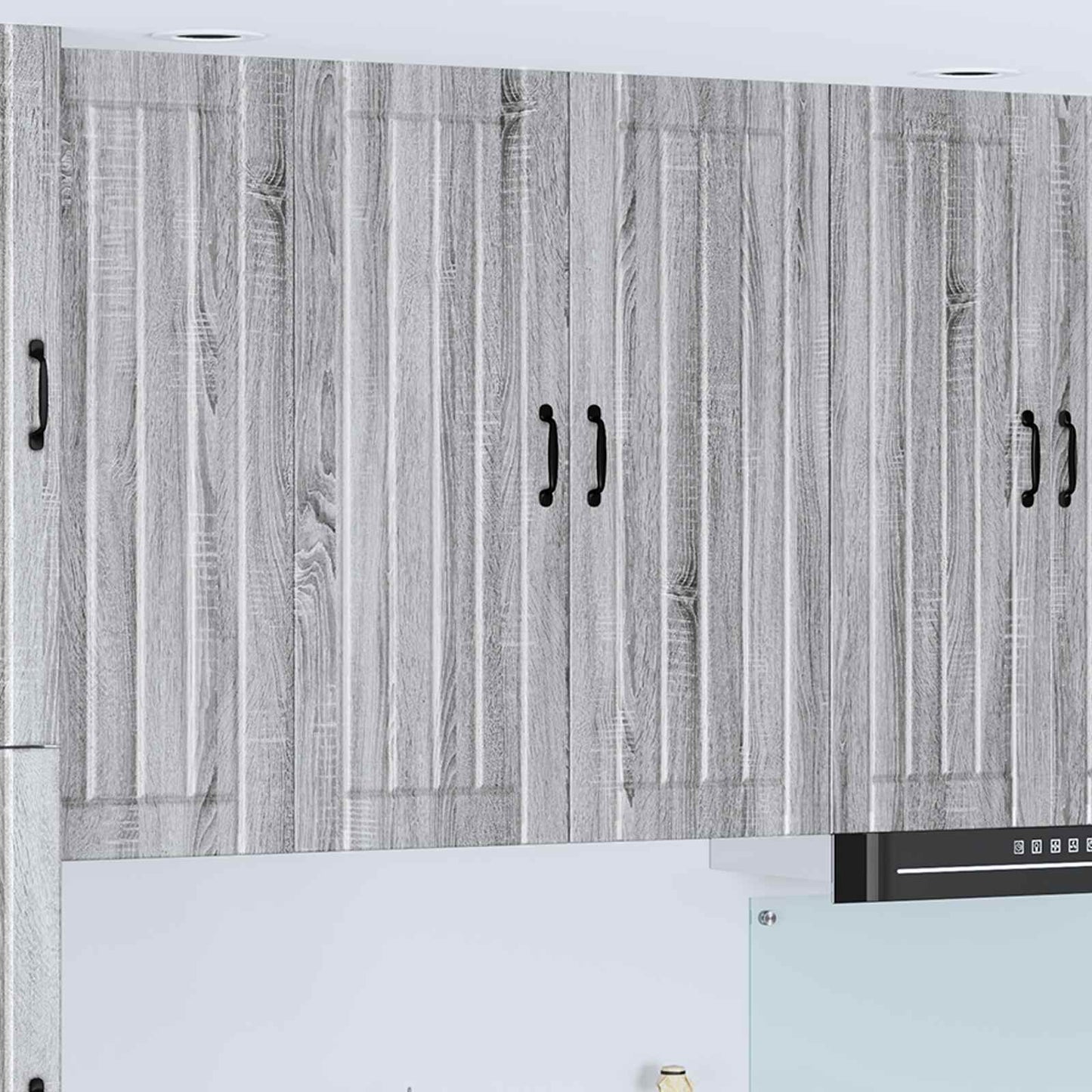 Vægskab LUCCA Grå sonoma-eg 80 x 31 x 100 cm Konstrueret træ