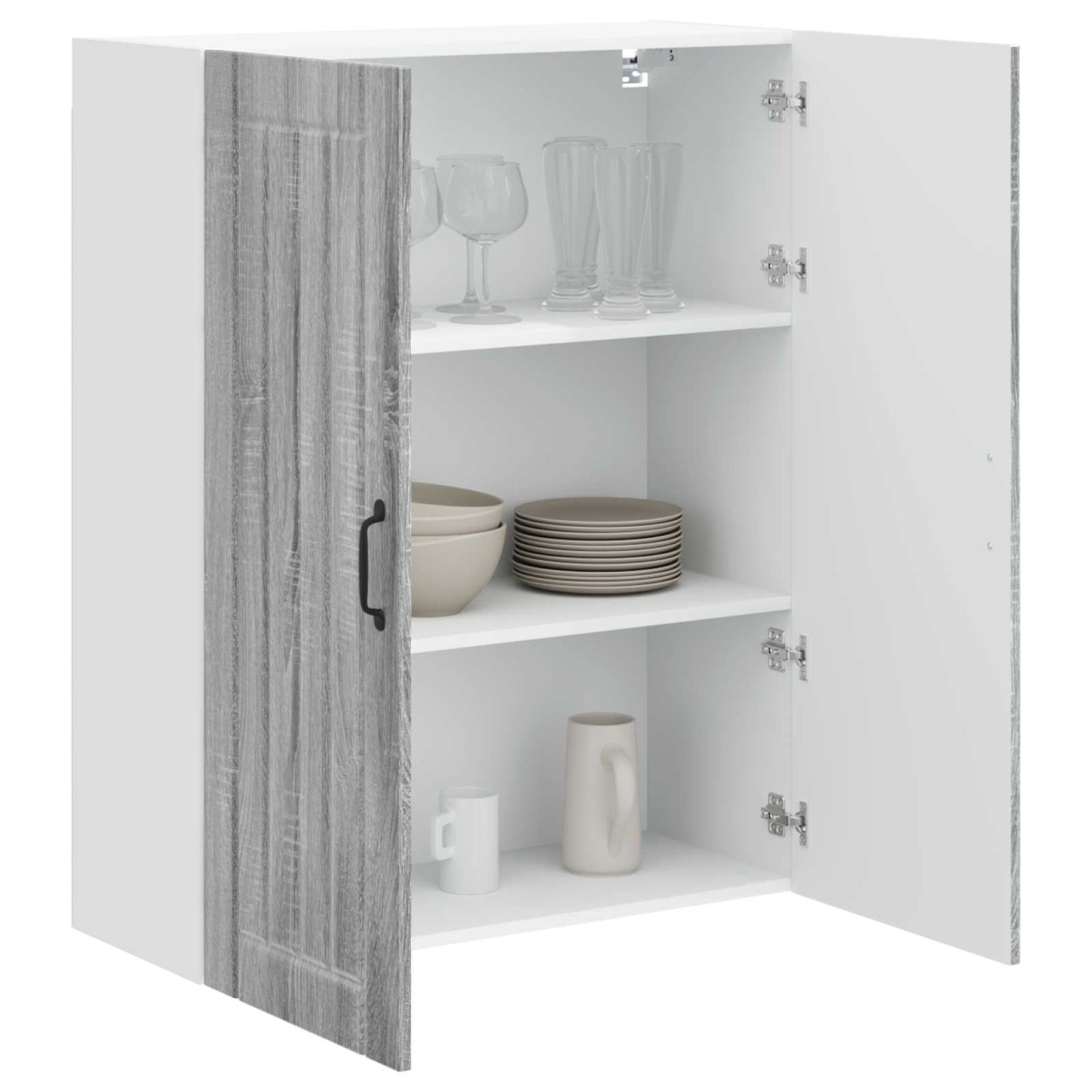 Vægskab LUCCA Grå sonoma-eg 80 x 31 x 100 cm Konstrueret træ