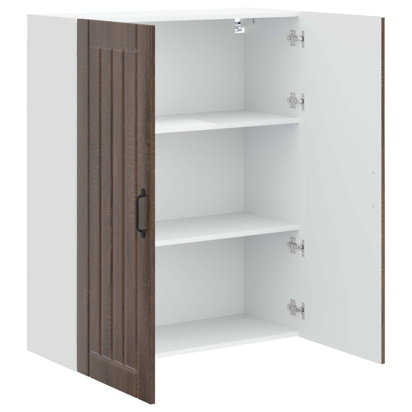 Vægskab LUCCA Brunt eg 80 x 31 x 100 cm Konstrueret træ