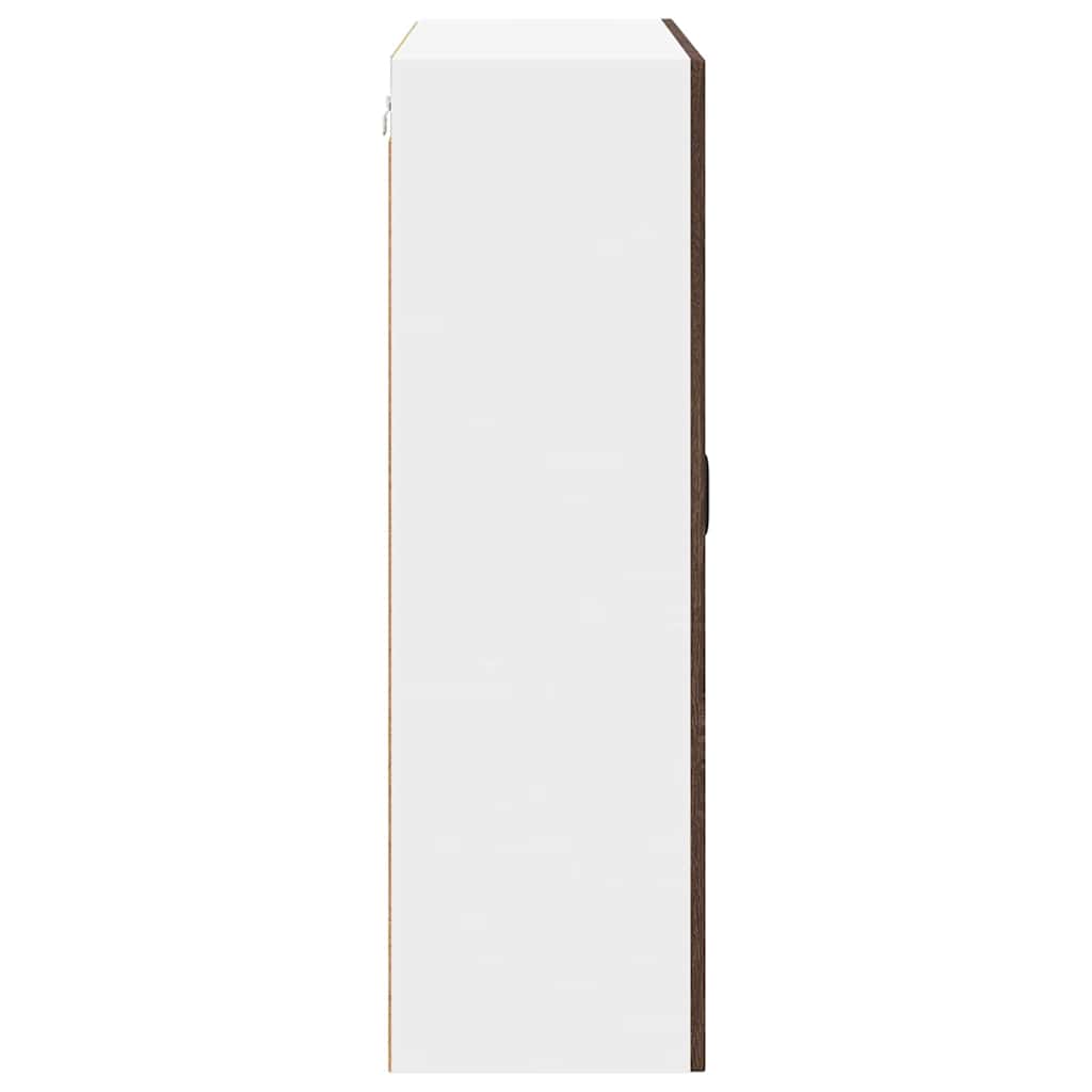 Vægskab LUCCA Brunt eg 80 x 31 x 100 cm Konstrueret træ