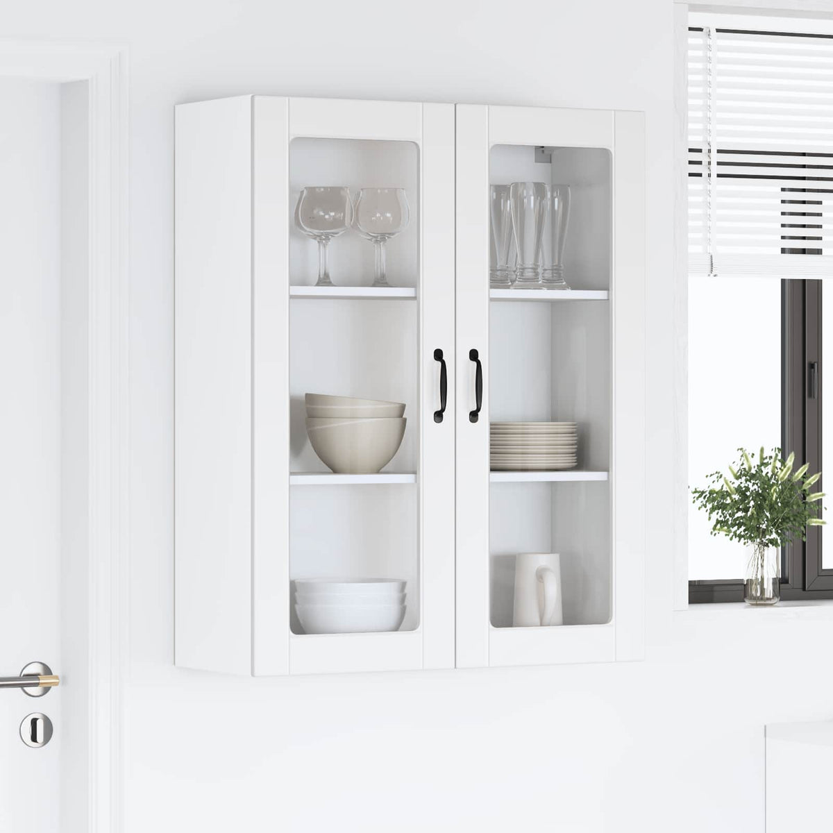 Væglågskab LUCCA Hvid 80 x 31 x 100 cm Konstrueret træ