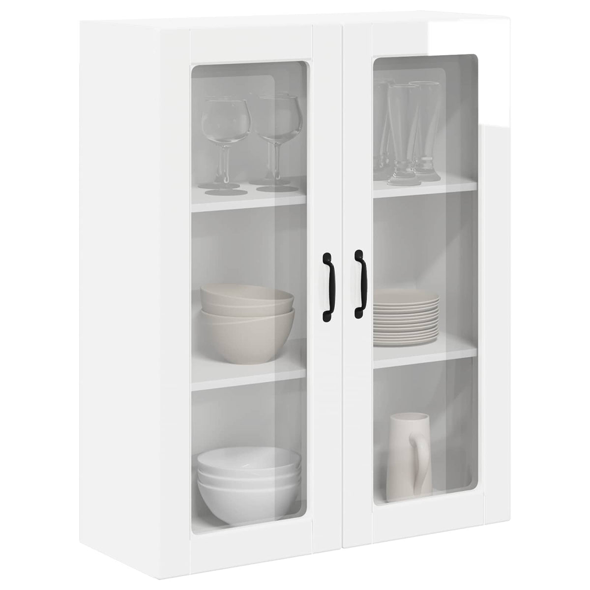 Væglågskab LUCCA Hvid højglans 80 x 31 x 100 cm Konstrueret træ