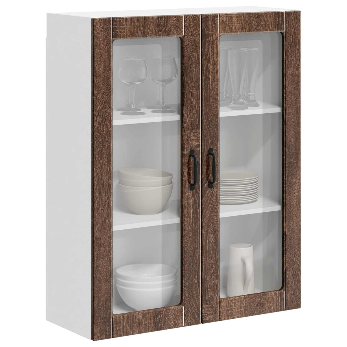 Væglågskab LUCCA Brunt eg 80 x 31 x 100 cm Konstrueret træ