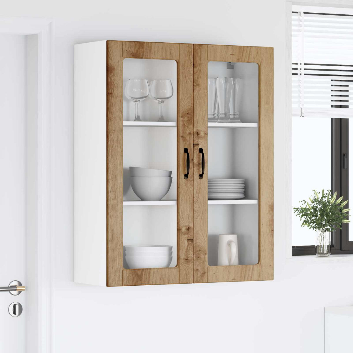 Væglågskab LUCCA Artisan-eg 80 x 31 x 100 cm Konstrueret træ