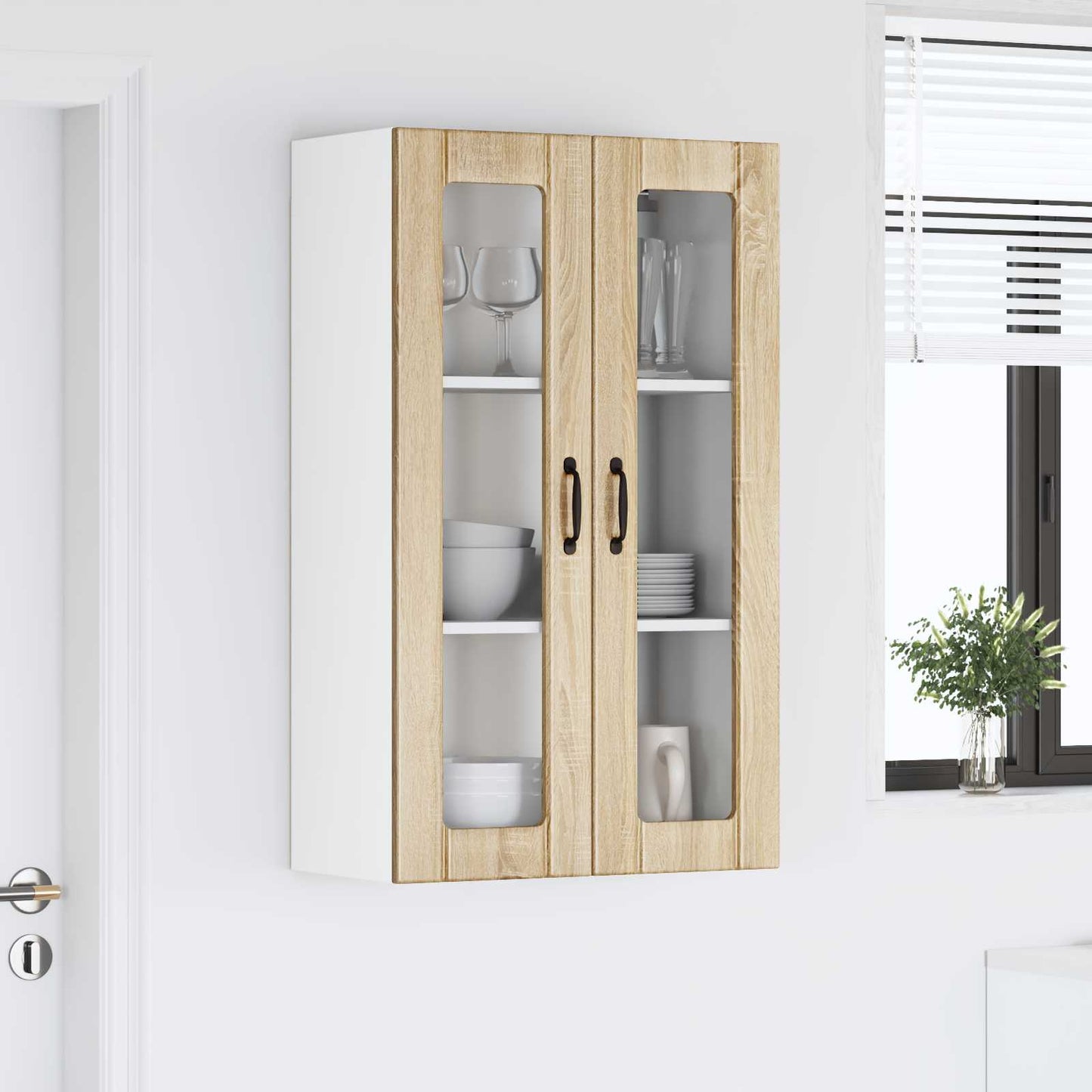 Væglågskab LUCCA Sonoma-eg 60 x 31 x 100 cm Konstrueret træ