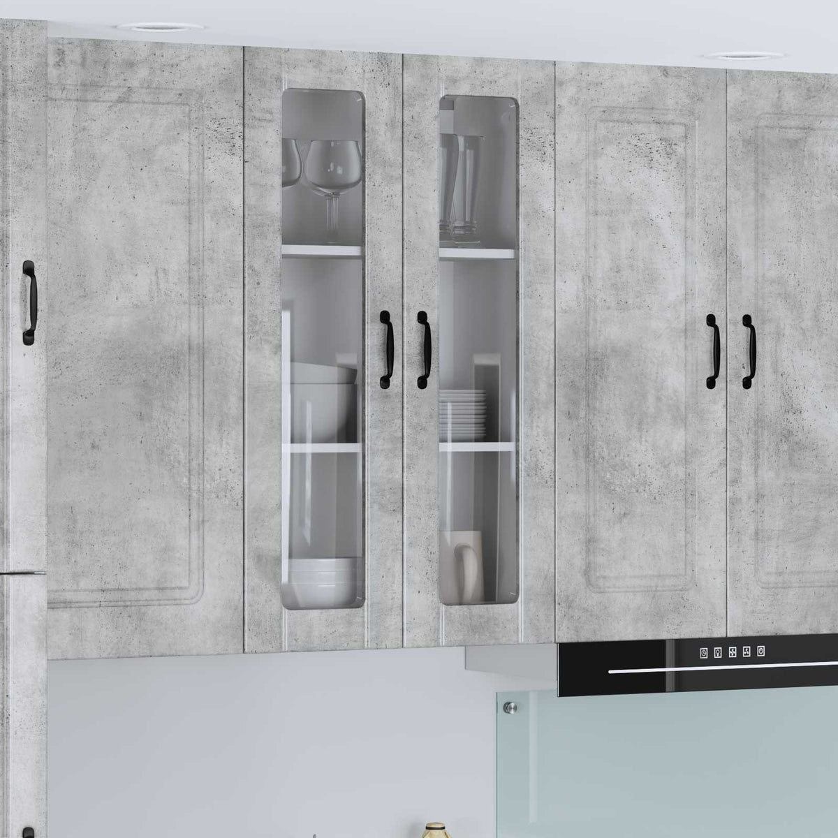 Væglågskab LUCCA Betongrå 60 x 31 x 100 cm Konstrueret træ