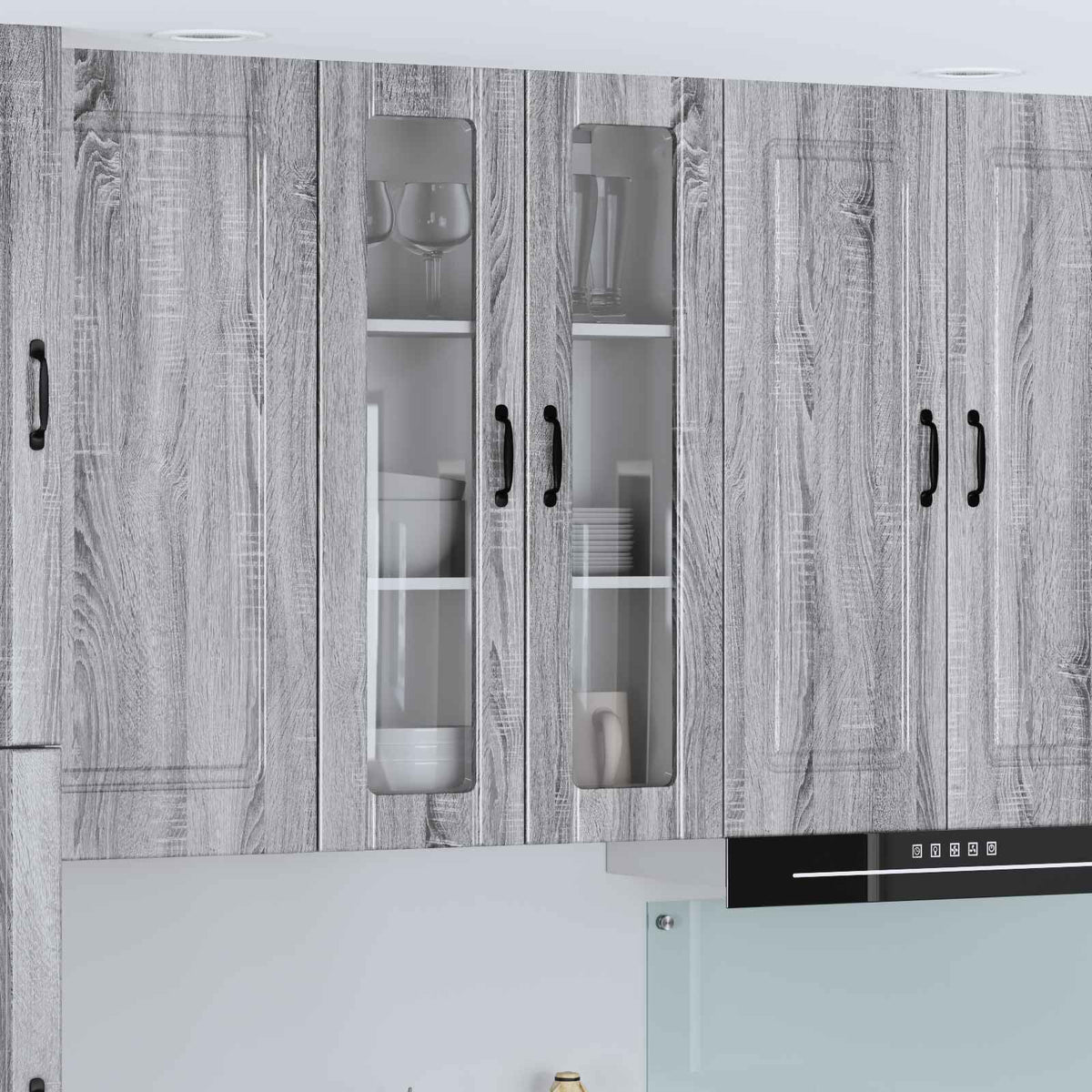 Væglågskab LUCCA Grå sonoma-eg 60 x 31 x 100 cm Konstrueret træ