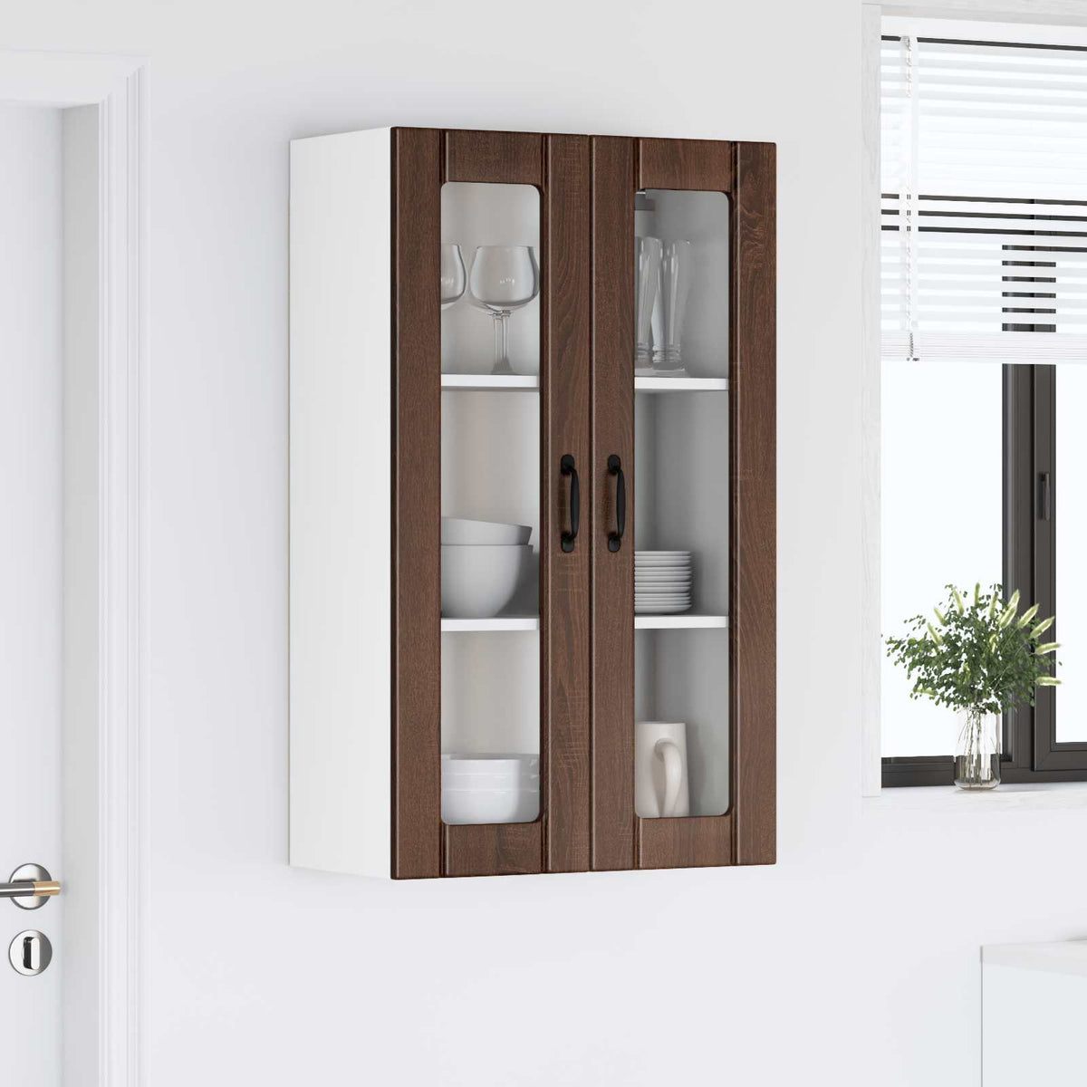 Væglågskab LUCCA Brunt eg 60 x 31 x 100 cm Konstrueret træ