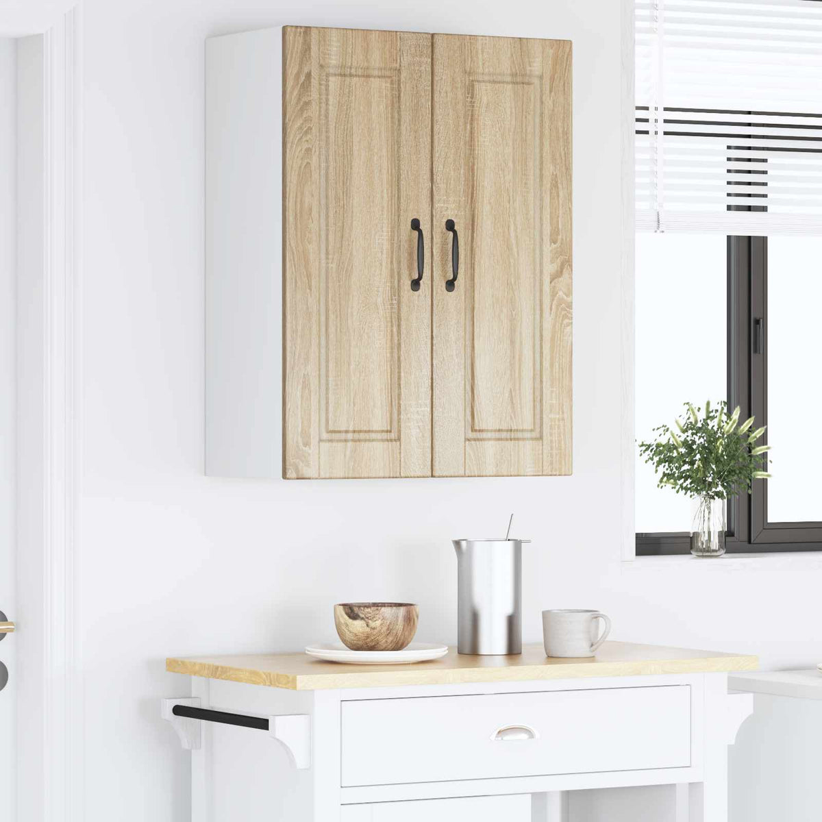 Vægskab PORTO Sonoma eg 60 x 31 x 80 cm Konstrueret træ