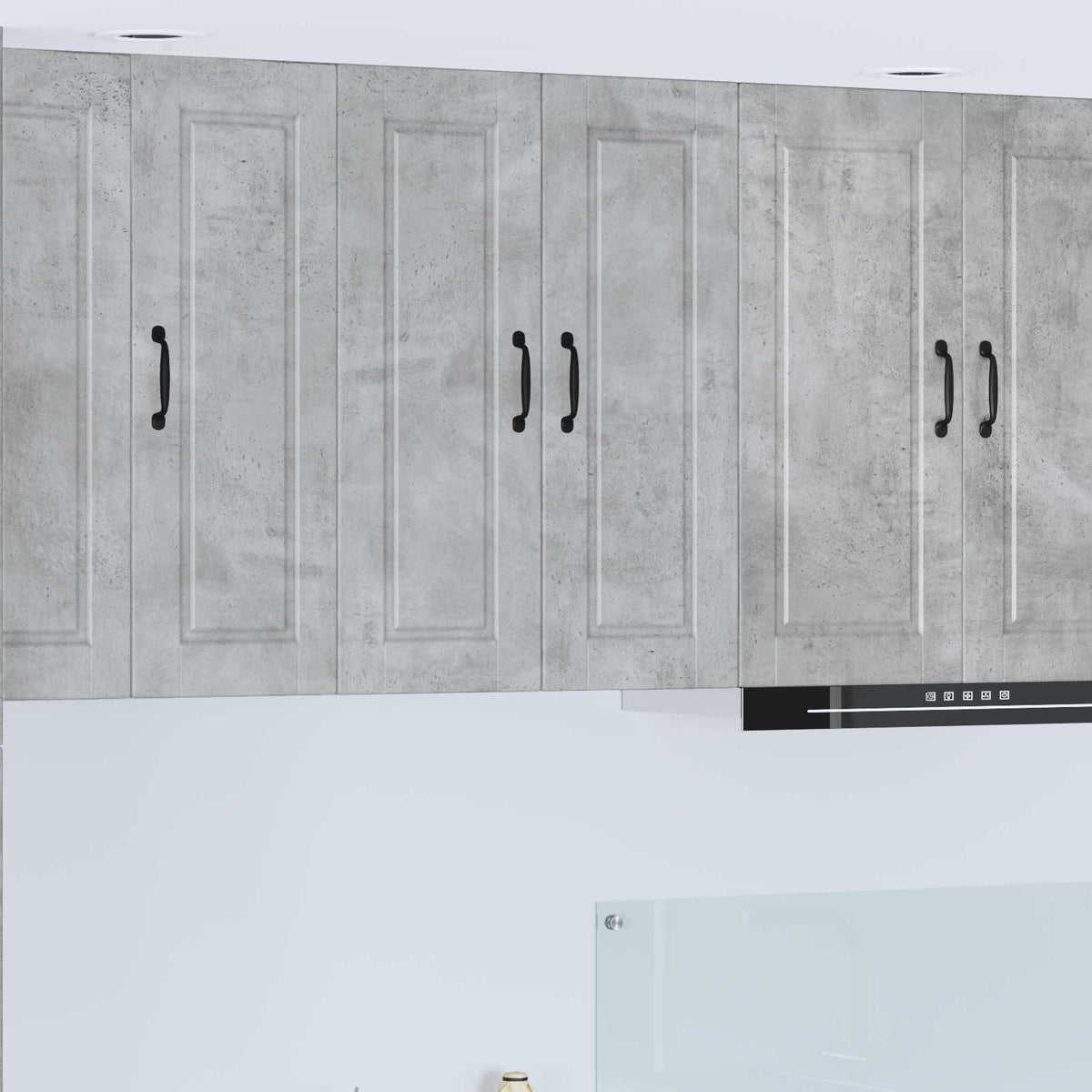 Vægskab PORTO Beton Grå 60 x 31 x 80 cm Konstrueret træ
