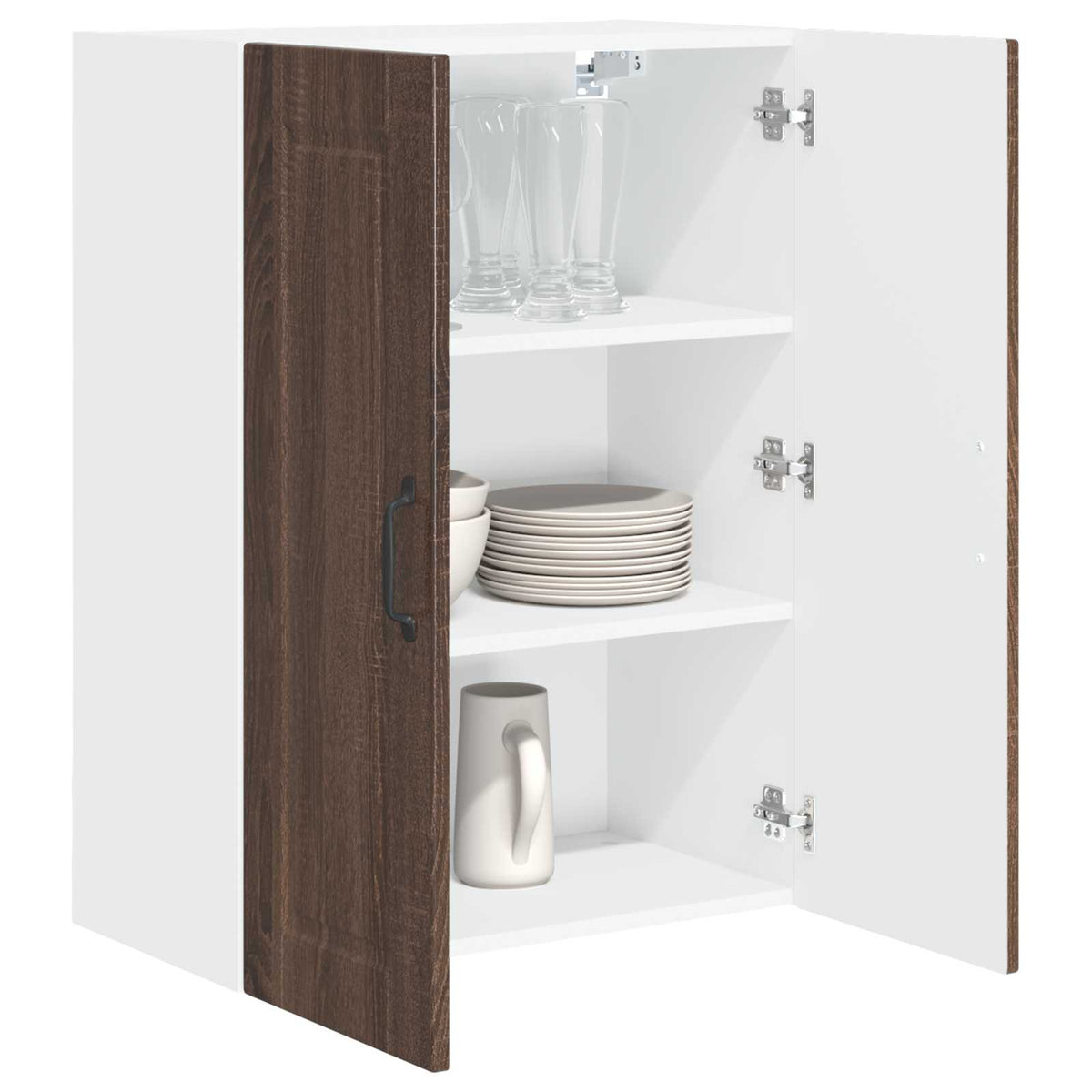 Vægskab PORTO Brun eg 60 x 31 x 80 cm Konstrueret træ