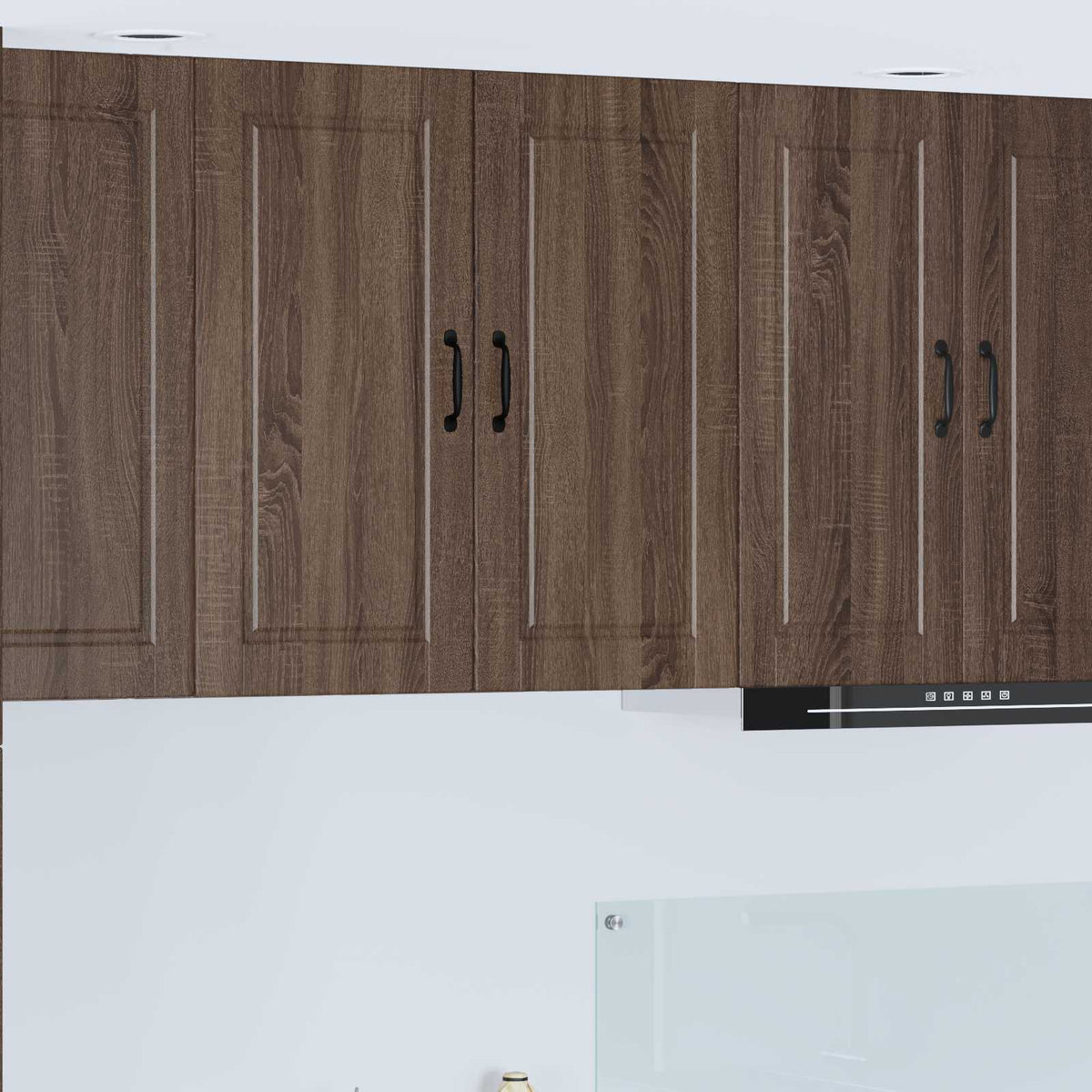 Vægskab PORTO Brun eg 80 x 31 x 80 cm Konstrueret træ