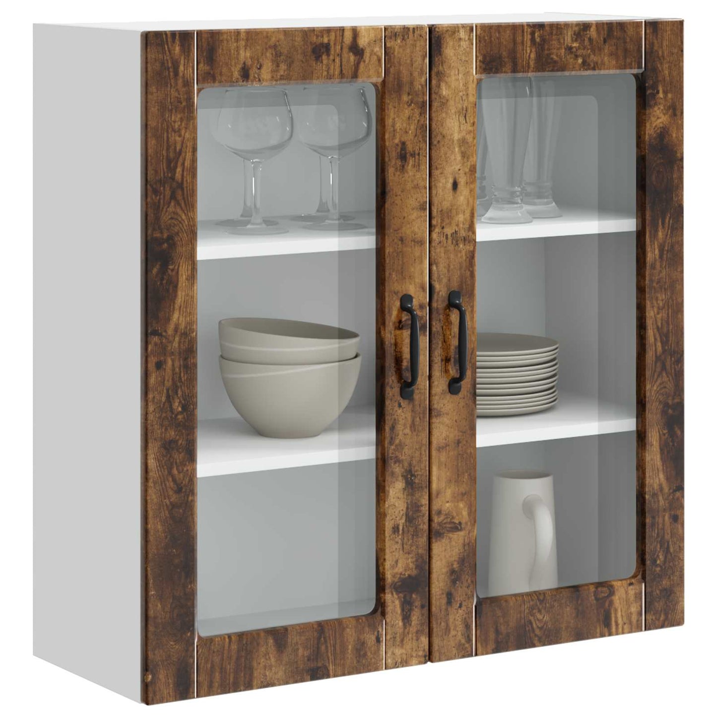 Væglågskab PORTO Røget eg 80 x 31 x 80 cm Konstrueret træ