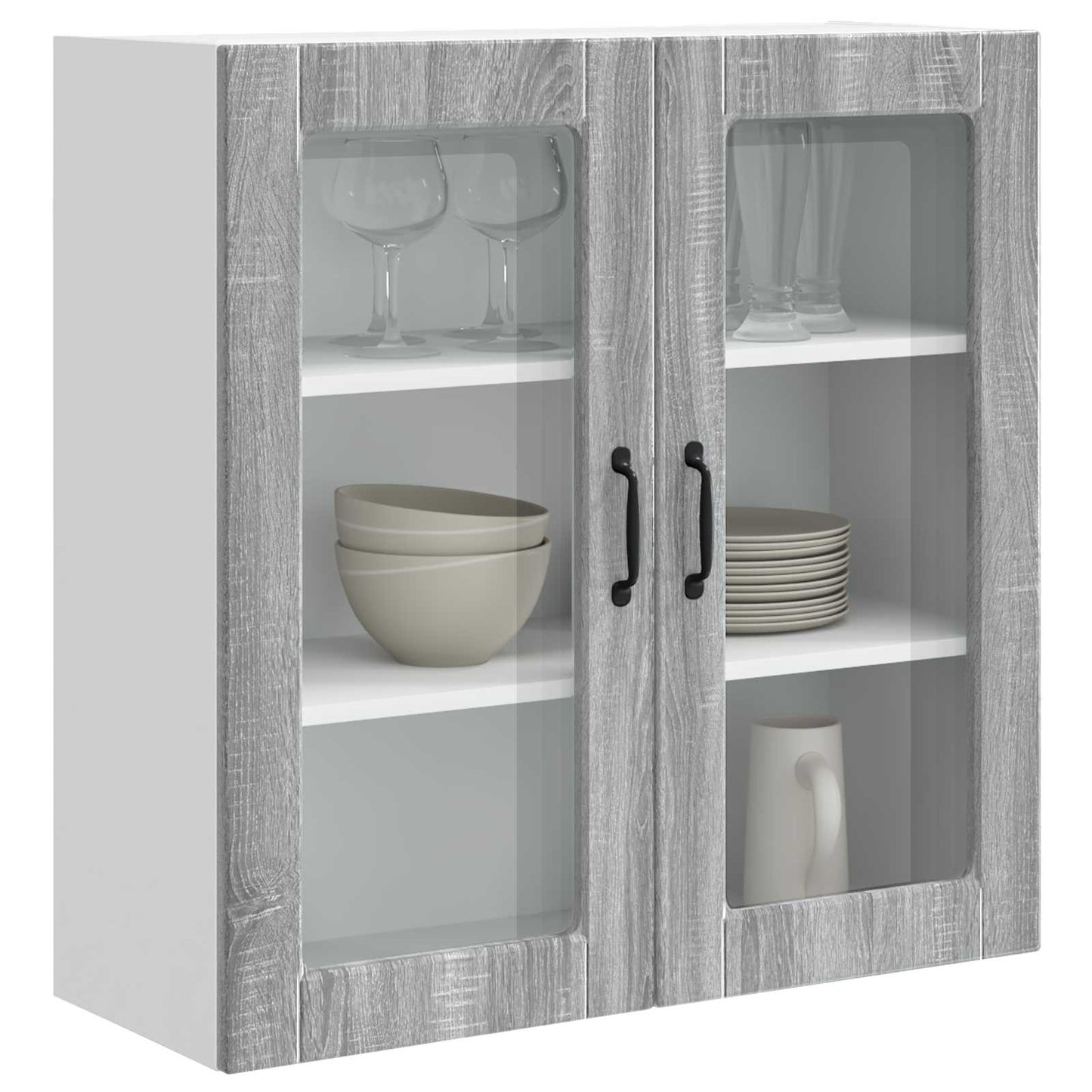 Væglågskab PORTO Grå Sonoma 80 x 31 x 80 cm Konstrueret træ