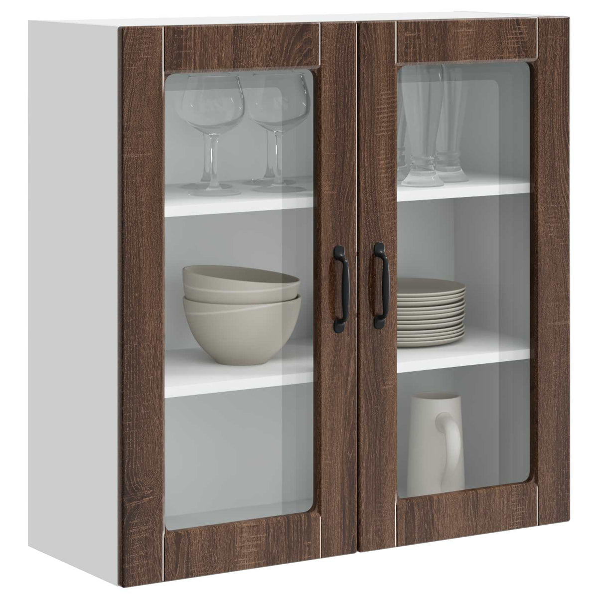 Væglågskab PORTO Brun eg 80 x 31 x 80 cm Konstrueret træ