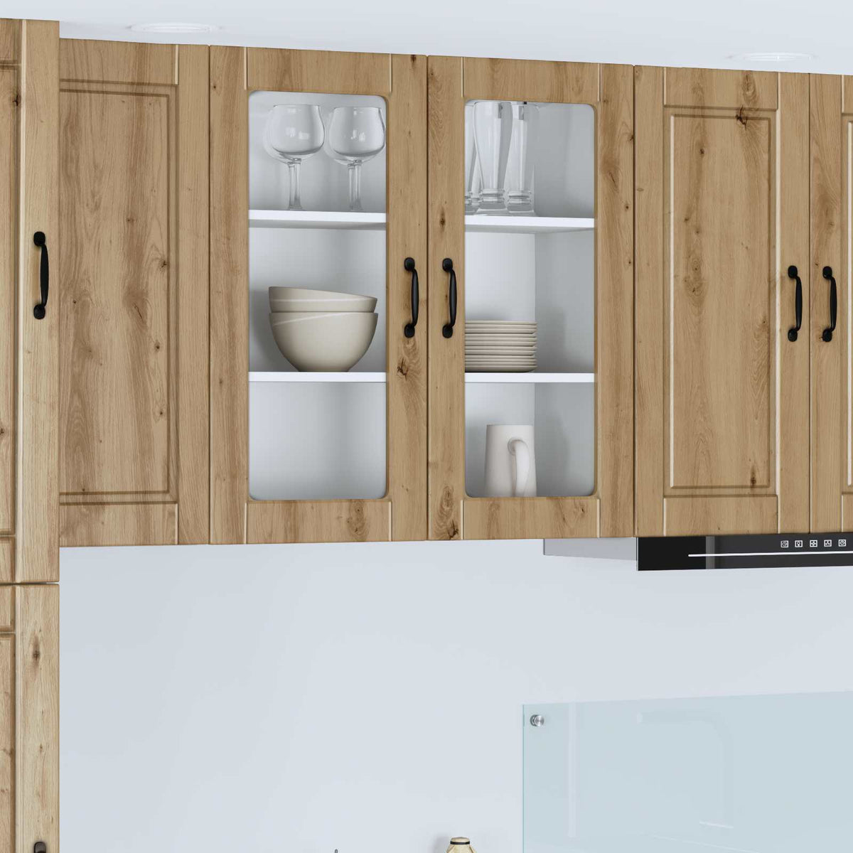 Væglågskab PORTO Artisan Egetræ 80 x 31 x 80 cm Konstrueret træ