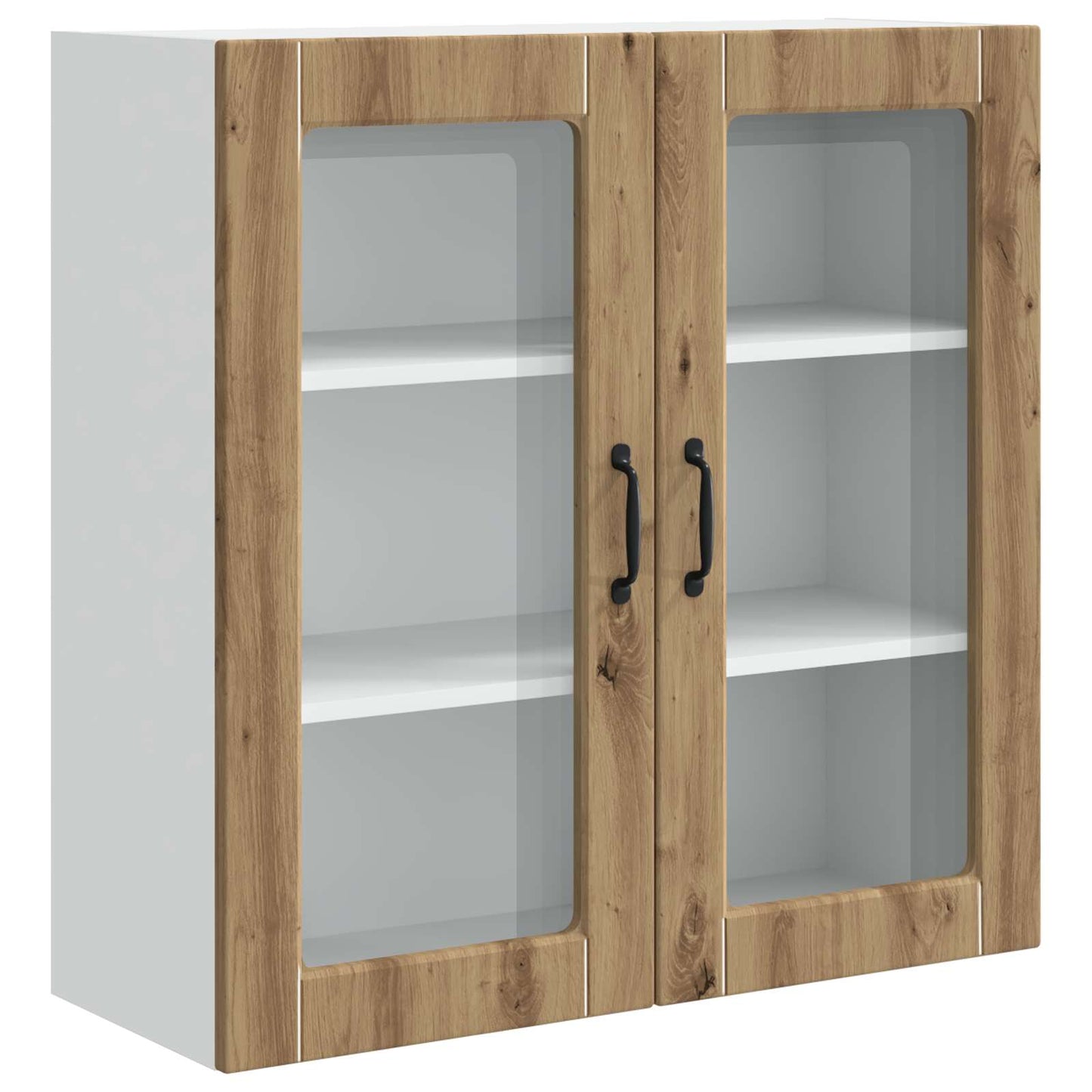 Væglågskab PORTO Artisan Egetræ 80 x 31 x 80 cm Konstrueret træ