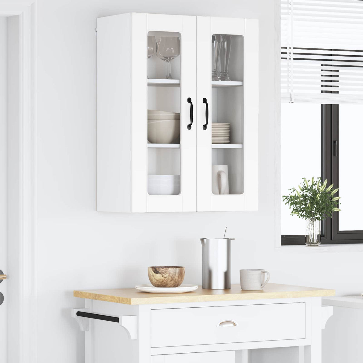 Væglågskab PORTO Hvid 60 x 31 x 80 cm Konstrueret træ