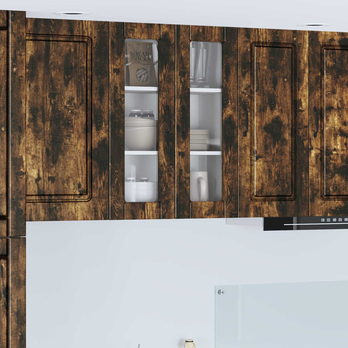 Væglågskab PORTO Røget eg 60 x 31 x 80 cm Konstrueret træ