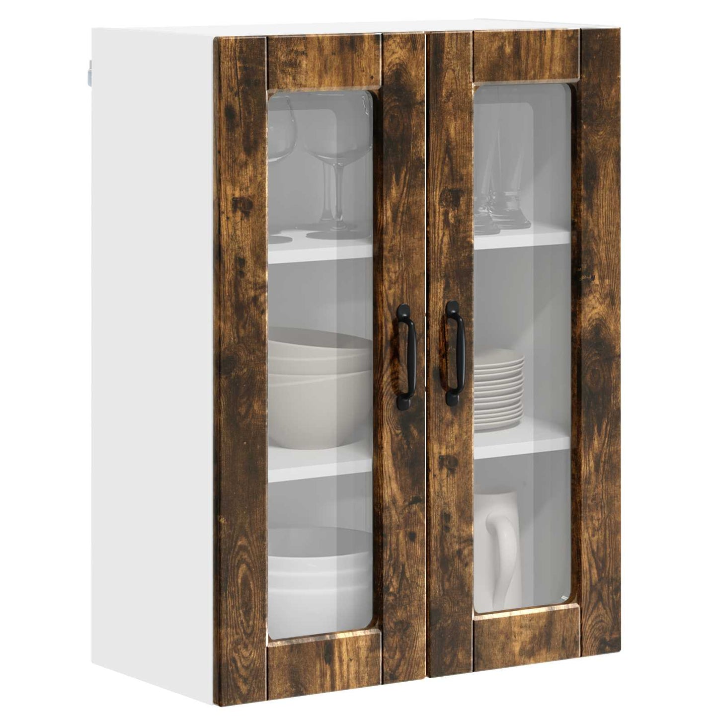 Væglågskab PORTO Røget eg 60 x 31 x 80 cm Konstrueret træ