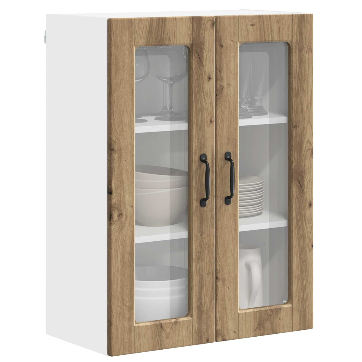 Væglågskab PORTO Artisan Egetræ 60 x 31 x 80 cm Konstrueret træ