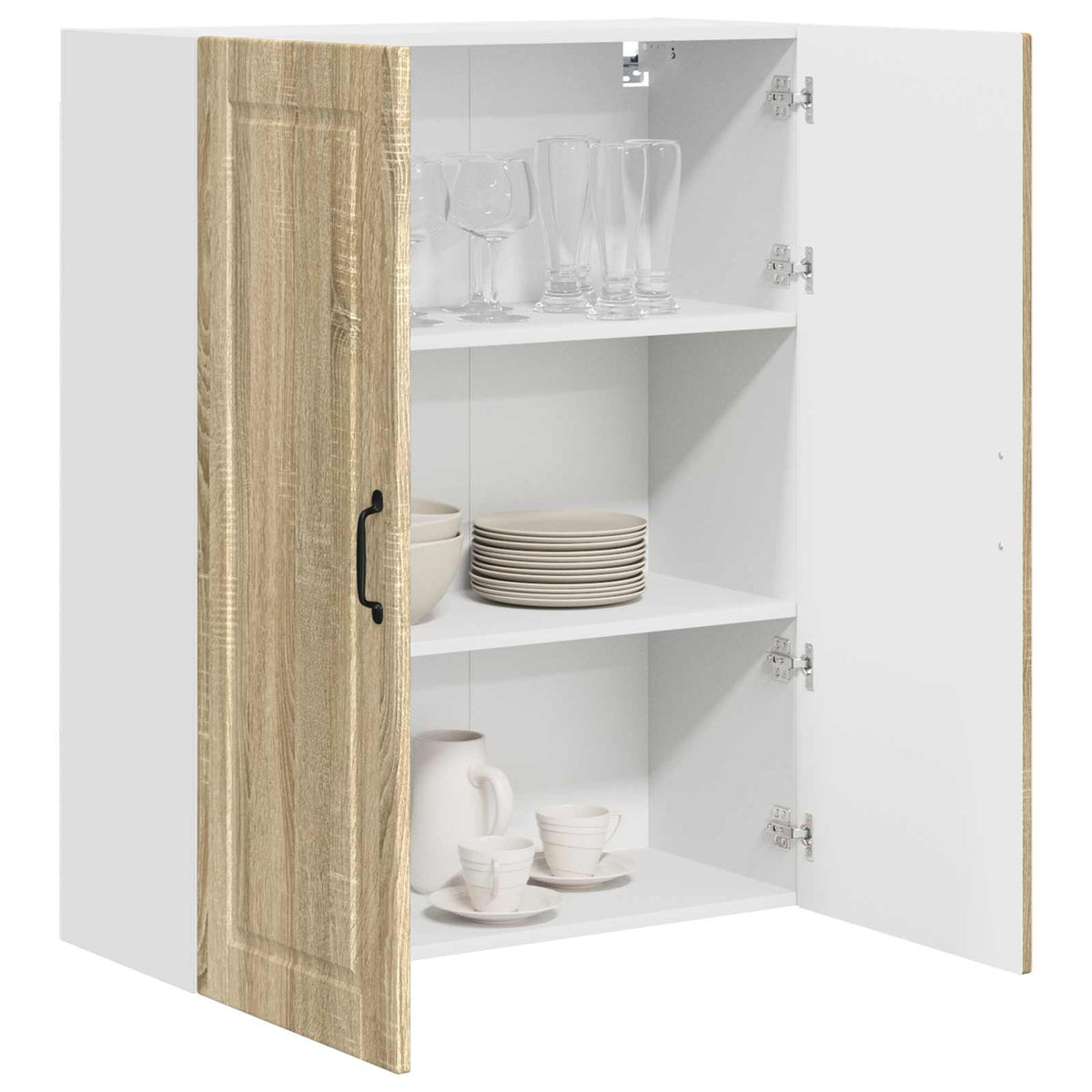 Vægskab PORTO Sonoma eg 80 x 31 x 100 cm Konstrueret træ