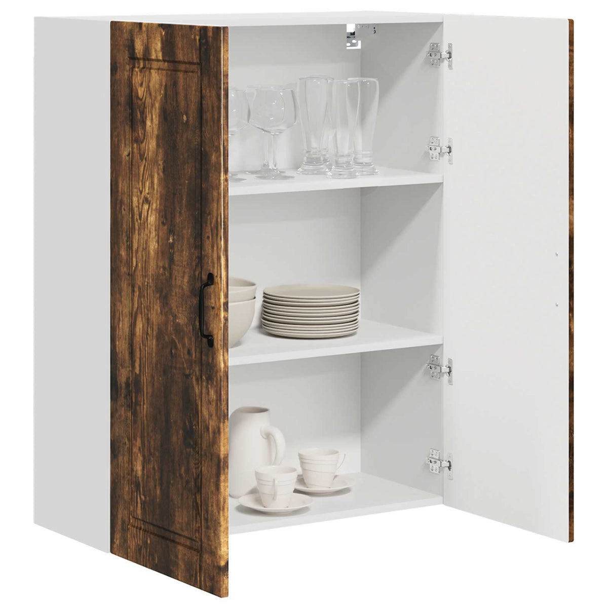 Vægskab PORTO Røget eg 80 x 31 x 100 cm Konstrueret træ