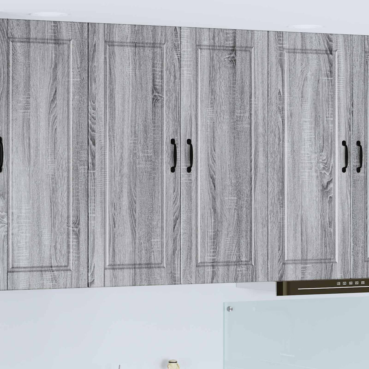 Vægskab PORTO Grå Sonoma 80 x 31 x 100 cm Konstrueret træ