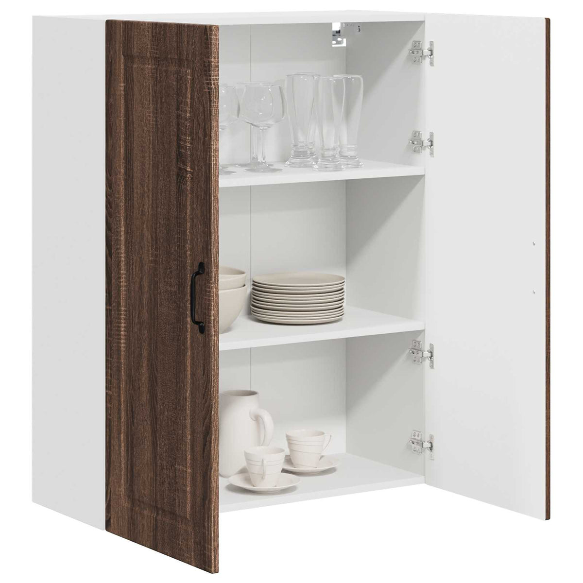 Vægskab PORTO Brun eg 80 x 31 x 100 cm Konstrueret træ
