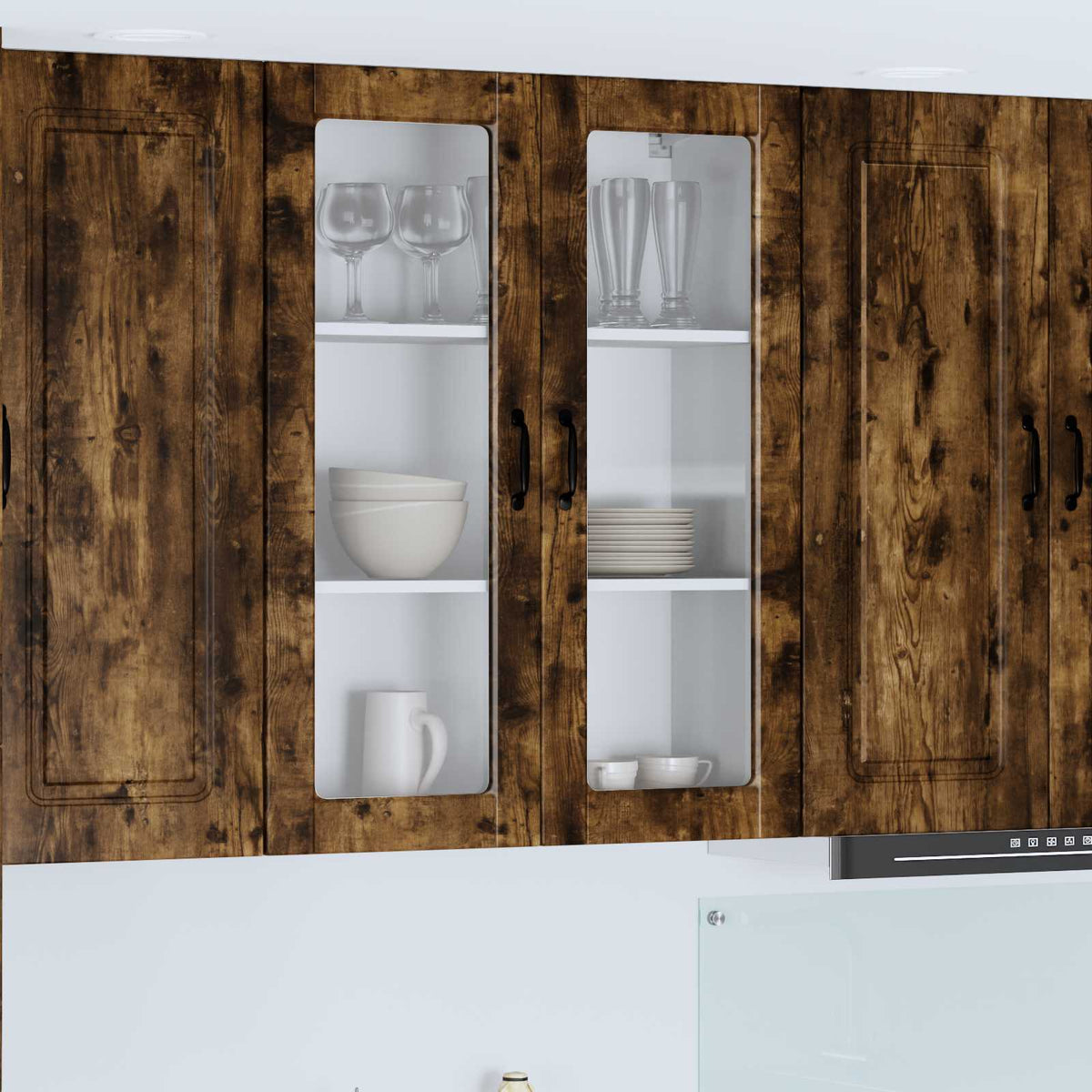 Væglågskab PORTO Røget eg 80 x 31 x 100 cm Konstrueret træ