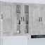 Væglågskab PORTO Beton Grå 60 x 31 x 100 cm Konstrueret træ