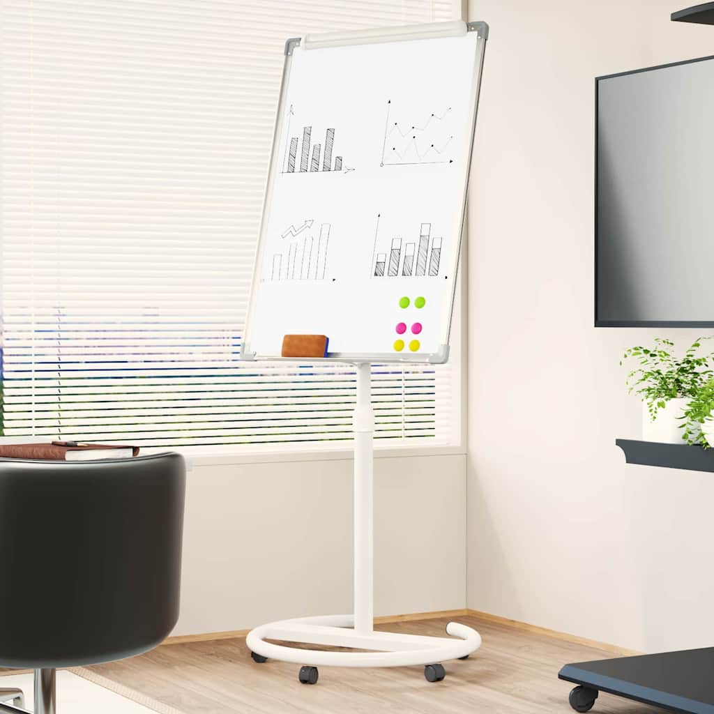 Magnetisk whiteboard Grå og Hvid 62 x 62,5 x 197 cm EPS