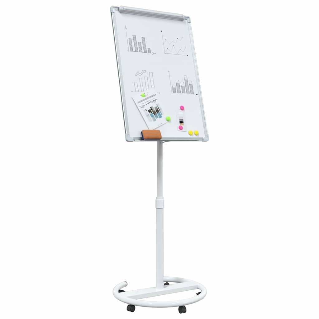 Magnetisk whiteboard Grå og Hvid 62 x 62,5 x 197 cm EPS