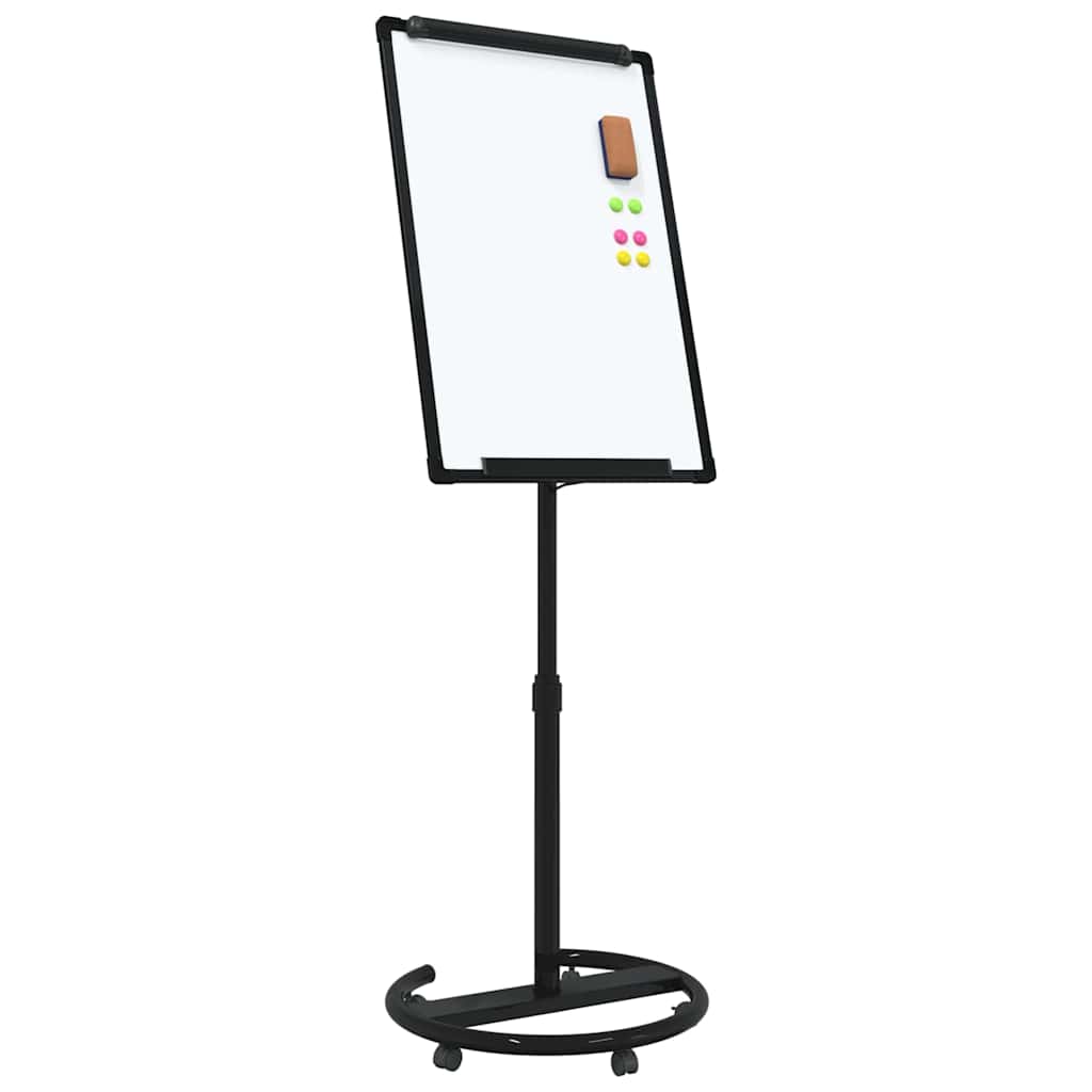 Magnetisk whiteboard Sort og Hvid 62 x 62,5 x 197 cm EPS