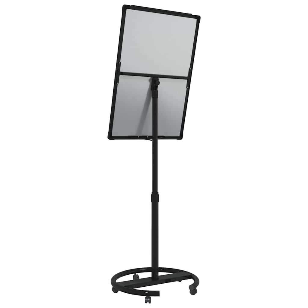 Magnetisk whiteboard Sort og Hvid 62 x 62,5 x 197 cm EPS
