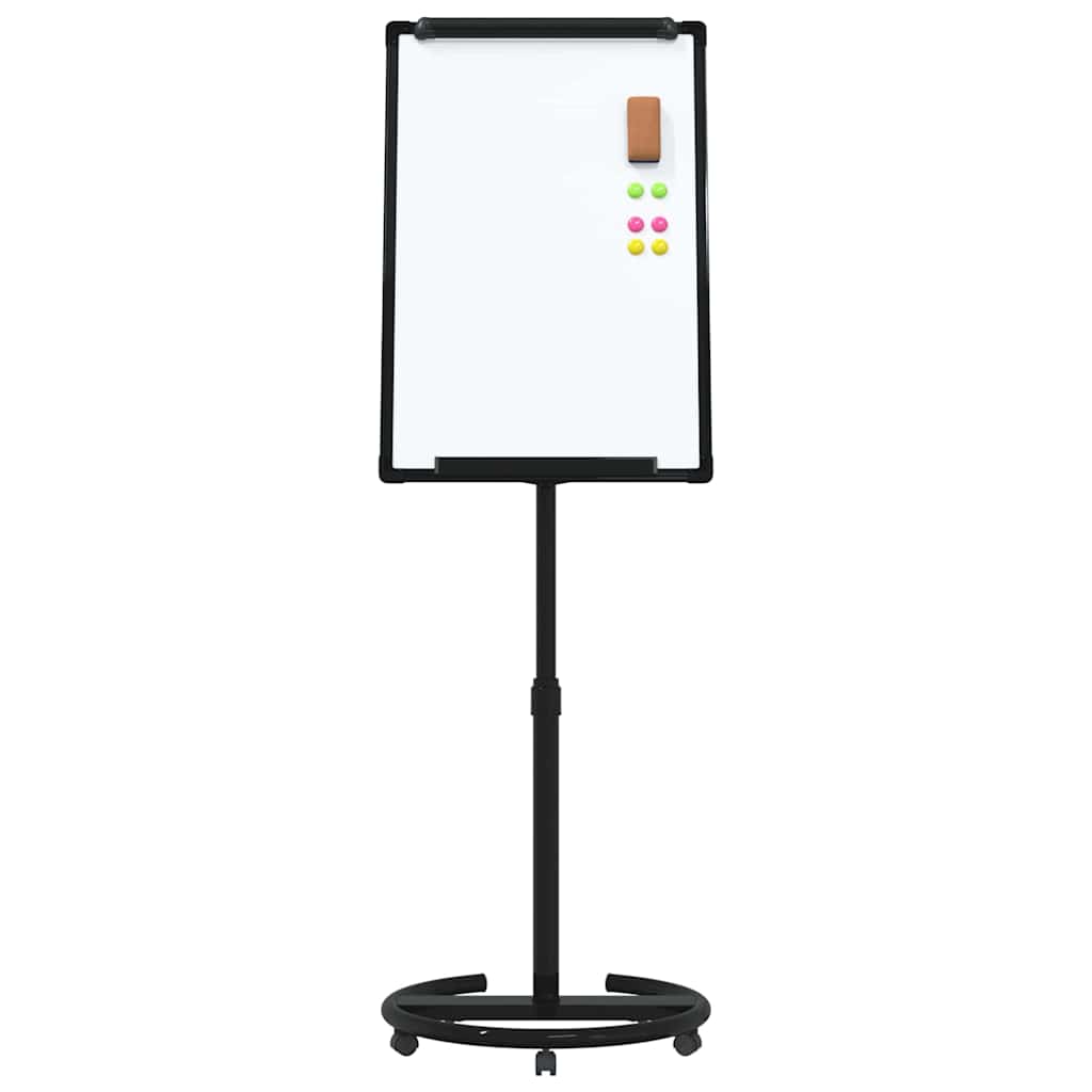 Magnetisk whiteboard Sort og Hvid 62 x 62,5 x 197 cm EPS