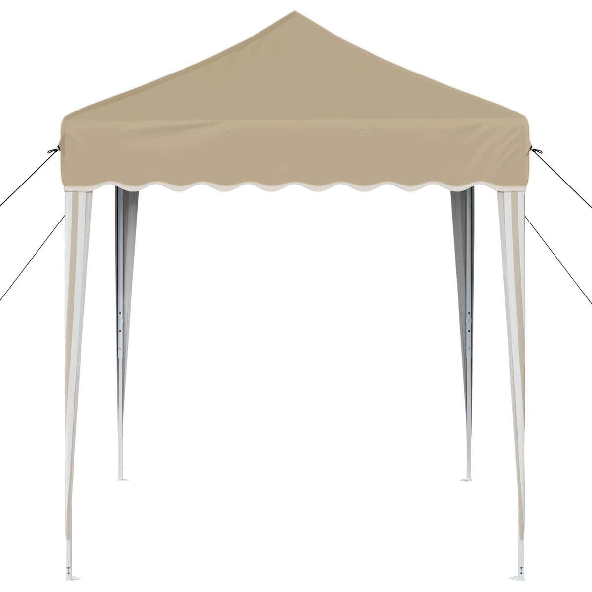 Pop-up Festtelt 195 x 195 x 245 cm Cremefarvet Oxford stof