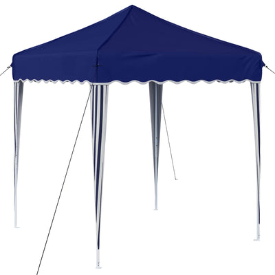 Pop-up Festtelt 195 x 195 x 245 cm Blå Oxford stof