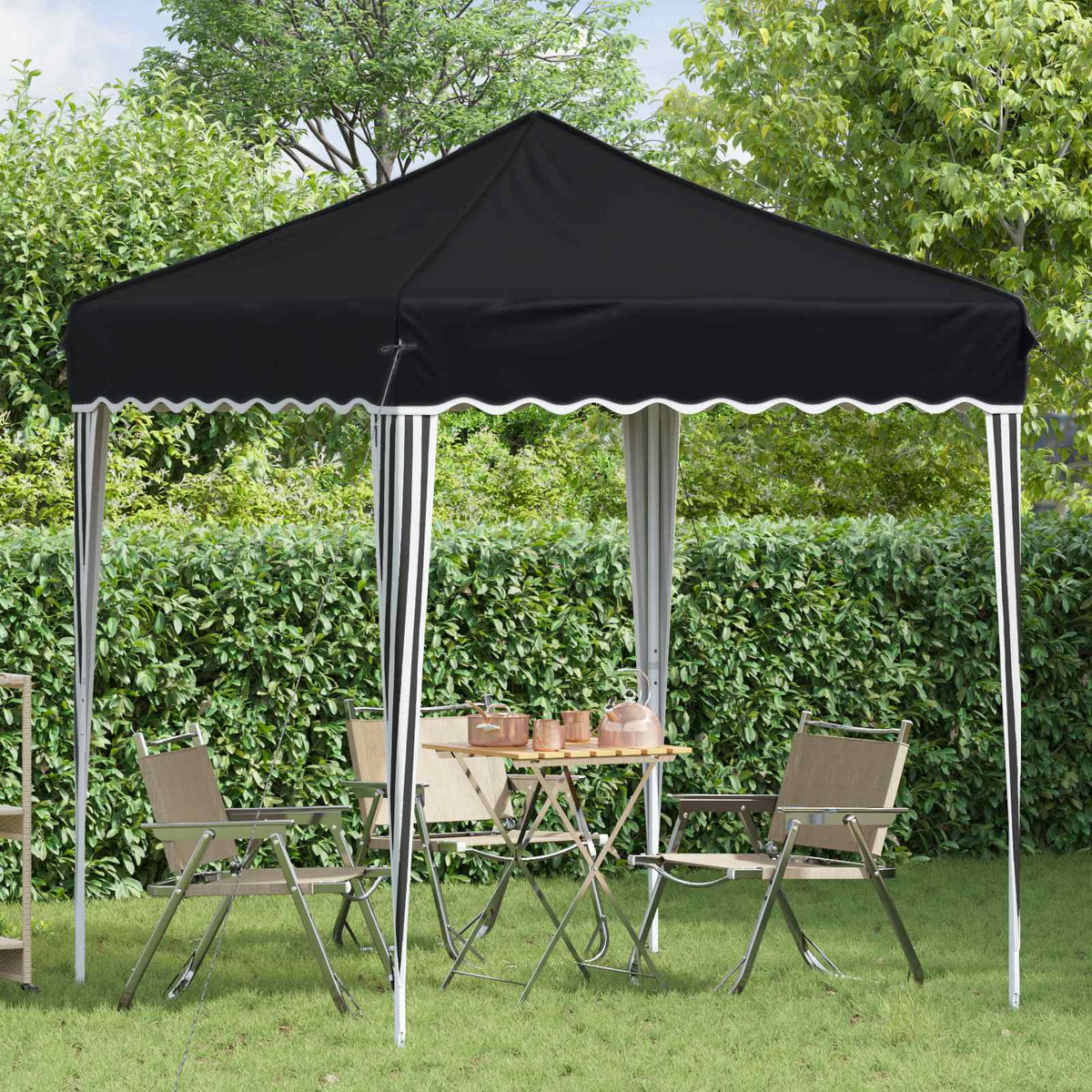 Pop-up Festtelt 195 x 195 x 245 cm Antracit Oxford stof