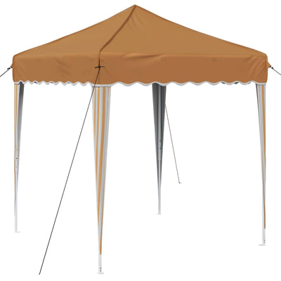 Pop-up Festtelt 195 x 195 x 245 cm Beige Oxford stof