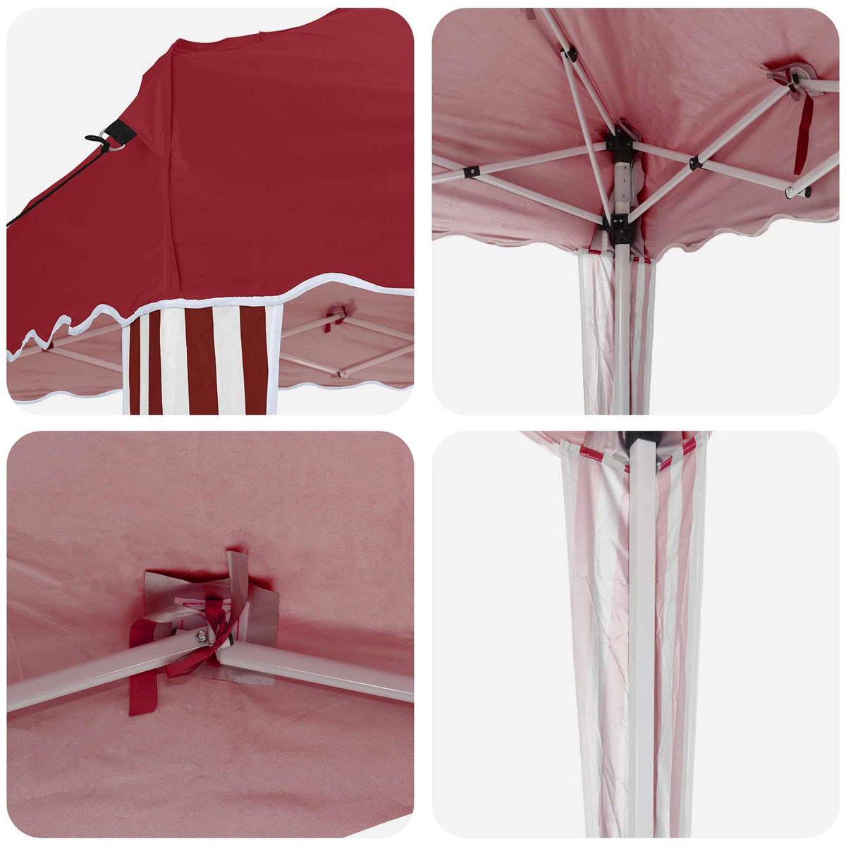 Pop-up Festtelt 195 x 195 x 245 cm Bordeaux Oxford stof