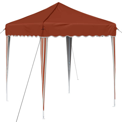 Pop-up Festtelt 195 x 195 x 245 cm Terrakotta Oxford stof