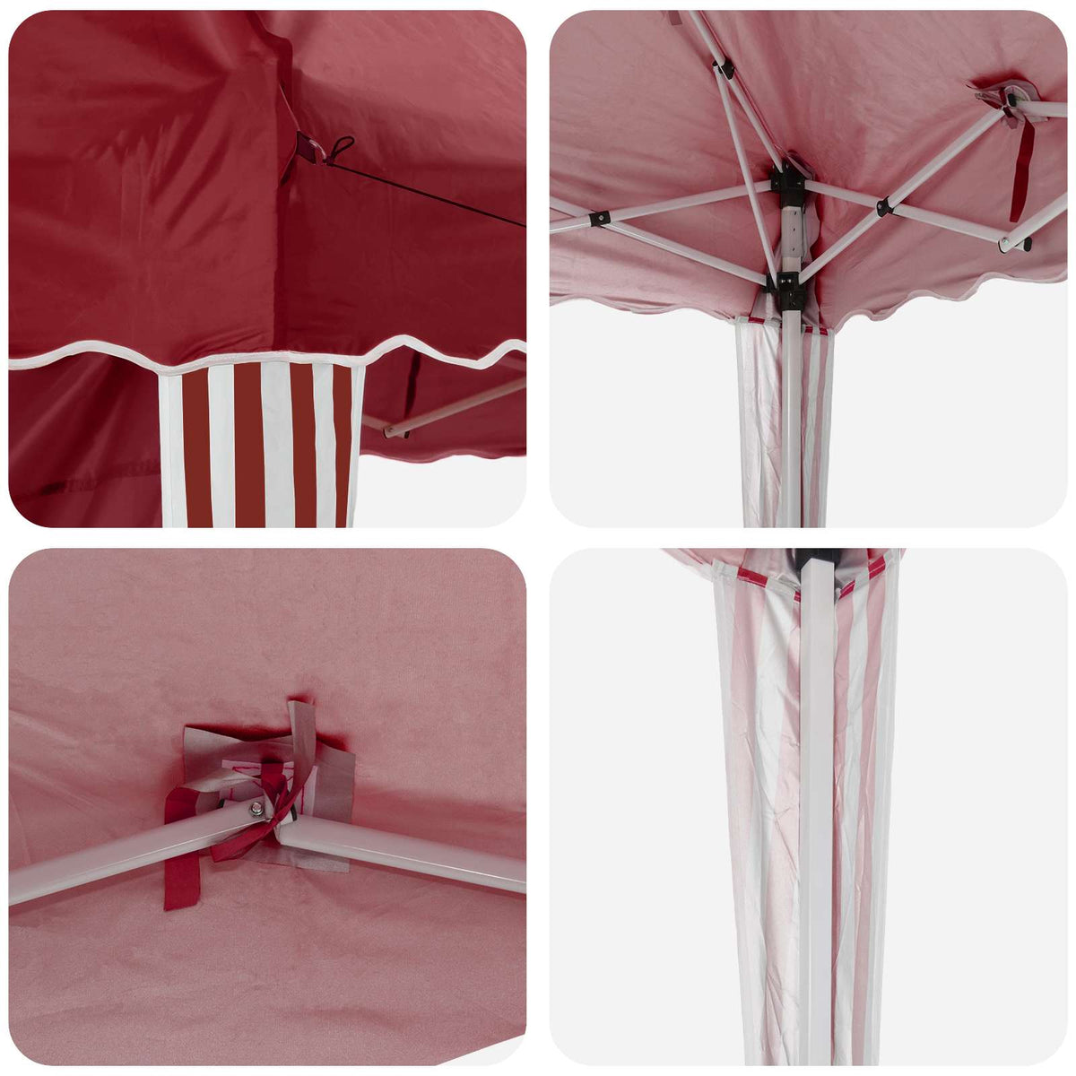 Pop-up Festtelt 195 x 195 x 245 cm Bordeaux Oxford stof
