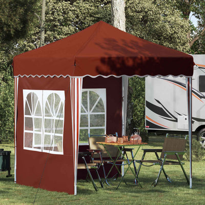 Pop-up Festtelt 195 x 195 x 245 cm Terrakotta Oxford stof