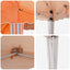 Pop-up Festtelt 195 x 195 x 245 cm Orange Oxford stof