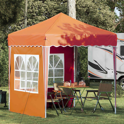 Pop-up Festtelt 195 x 195 x 245 cm Orange Oxford stof