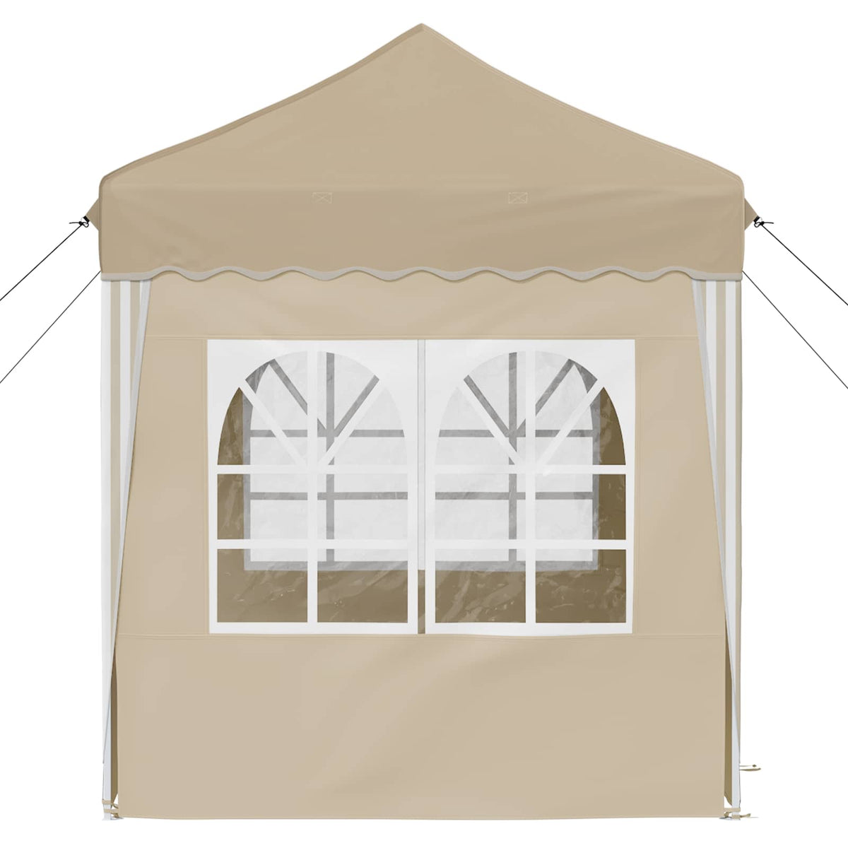 Pop-up Festtelt 195 x 195 x 245 cm Cremefarvet Oxford stof