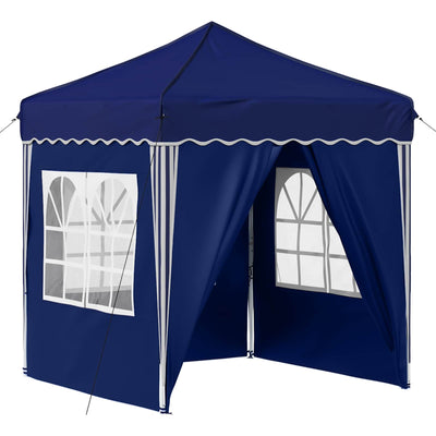 Pop-up Festtelt 195 x 195 x 245 cm Blå Oxford stof