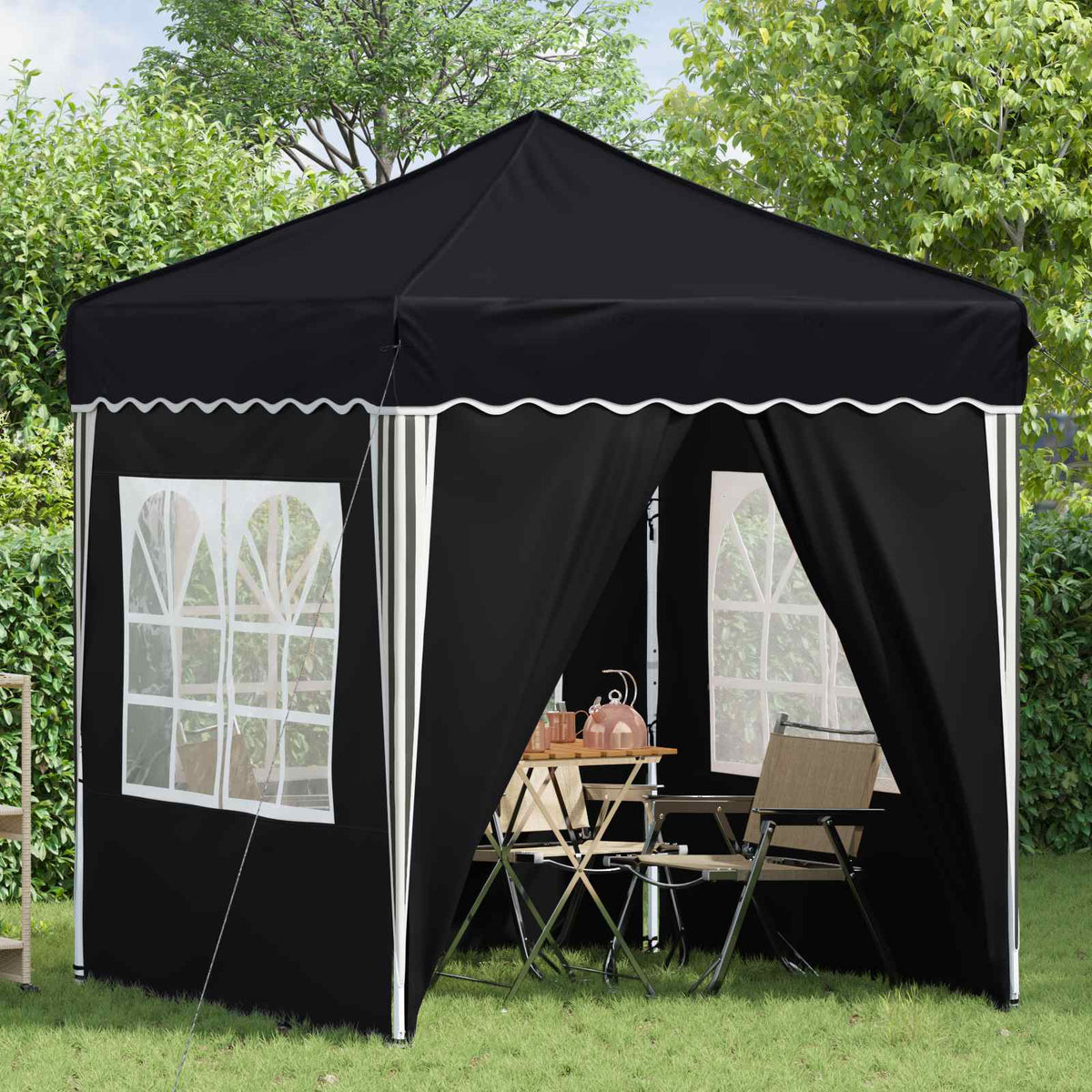 Pop-up Festtelt 195 x 195 x 245 cm Antracit Oxford stof